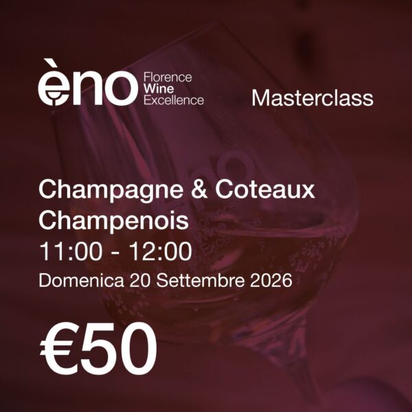 Masterclass Champagne & Coteaux Champenois, domenica 20 settembre ore 11